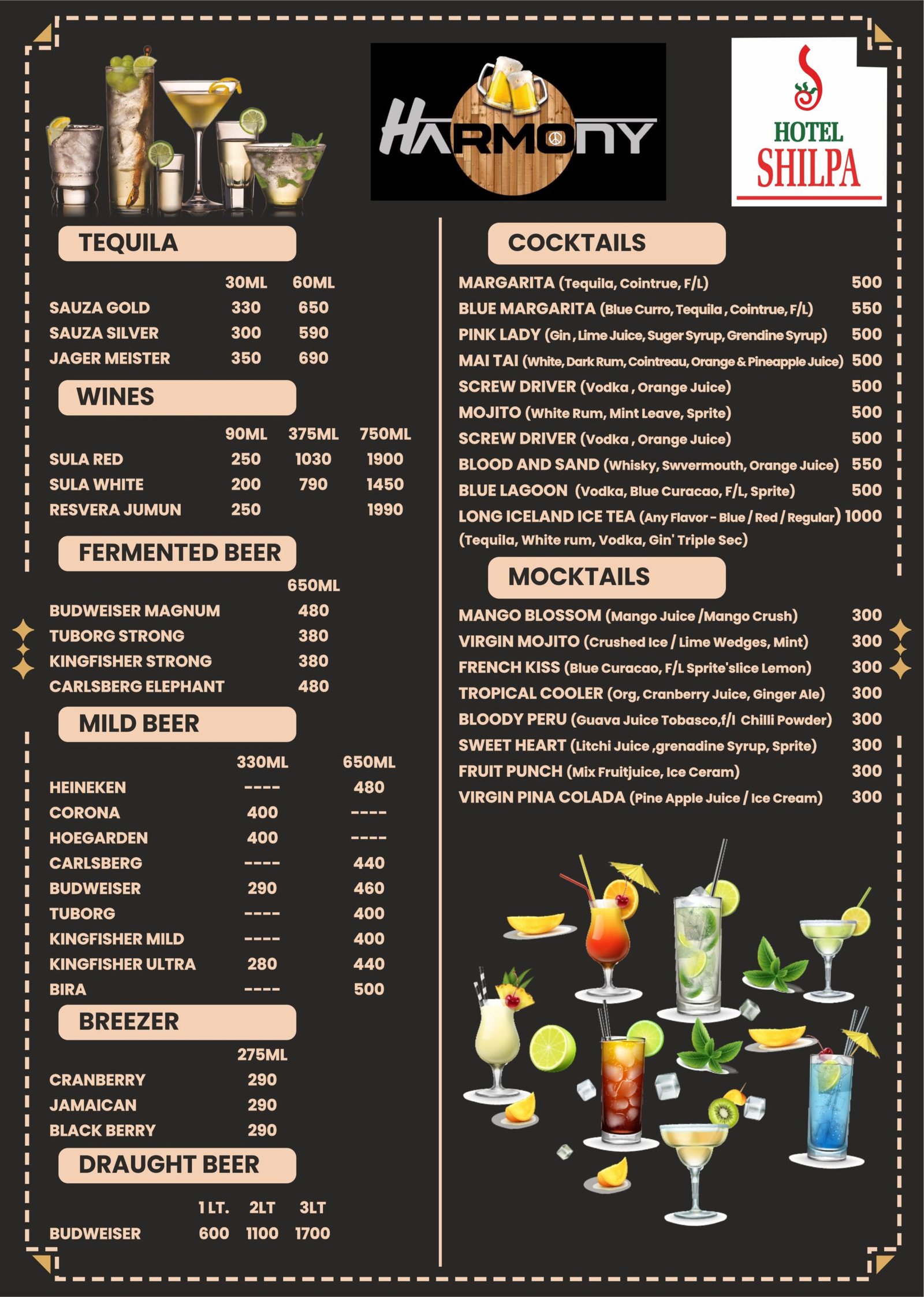 Baar Menu1