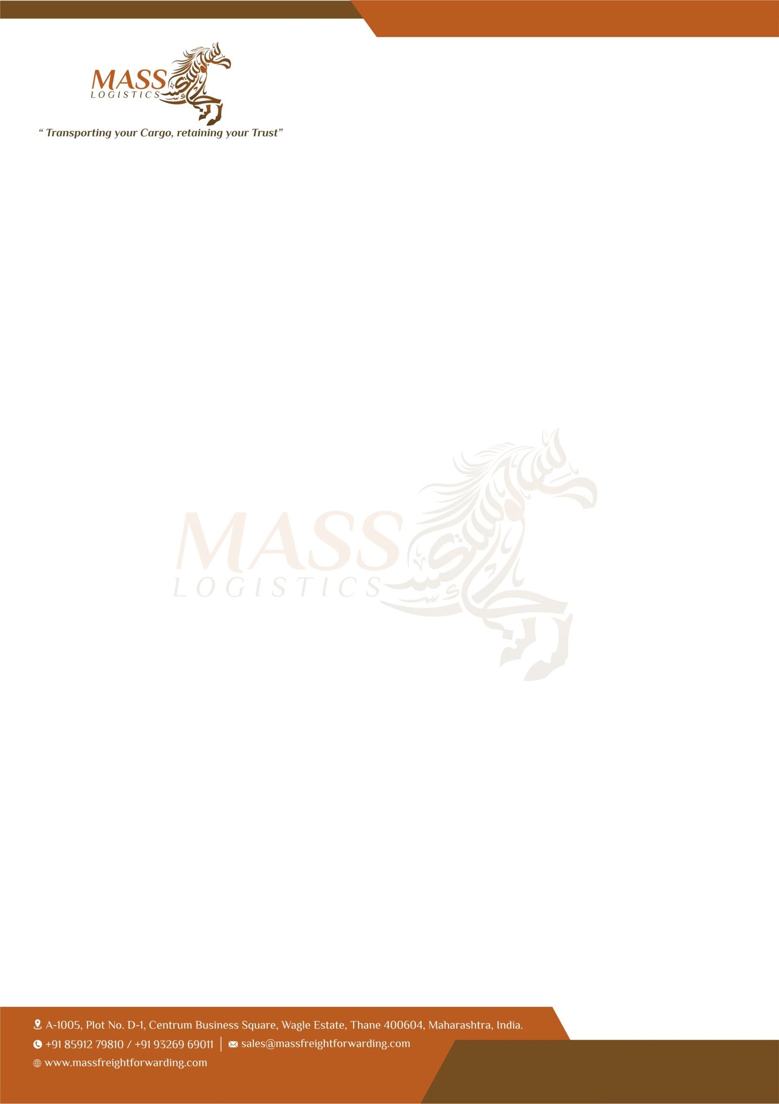 mass logistics Letter Head